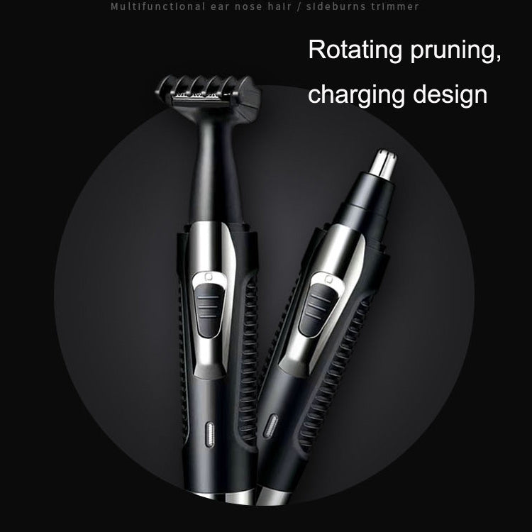 BD-9400 Multifunctional Electric Nose Hair Device Set(Black)