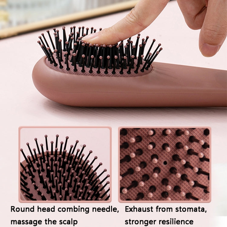 LSHZ10 Home Cute Anti-Static Air Cushion Curling Comb, Specification: Curly Comb (Bean Red)