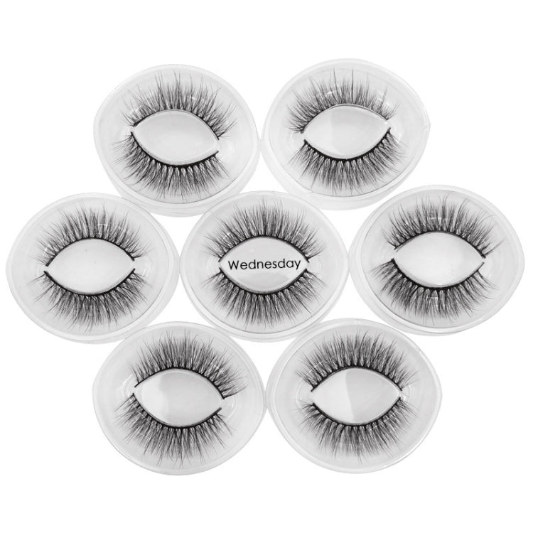 ShidiShangpin 3D Mink False Eyelashes Natural Three-Dimensional 7 Pairs Of Eyelashes Set