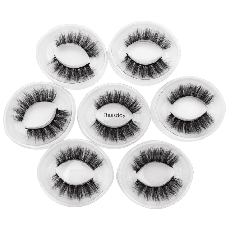 ShidiShangpin 3D Mink False Eyelashes Natural Three-Dimensional 7 Pairs Of Eyelashes Set