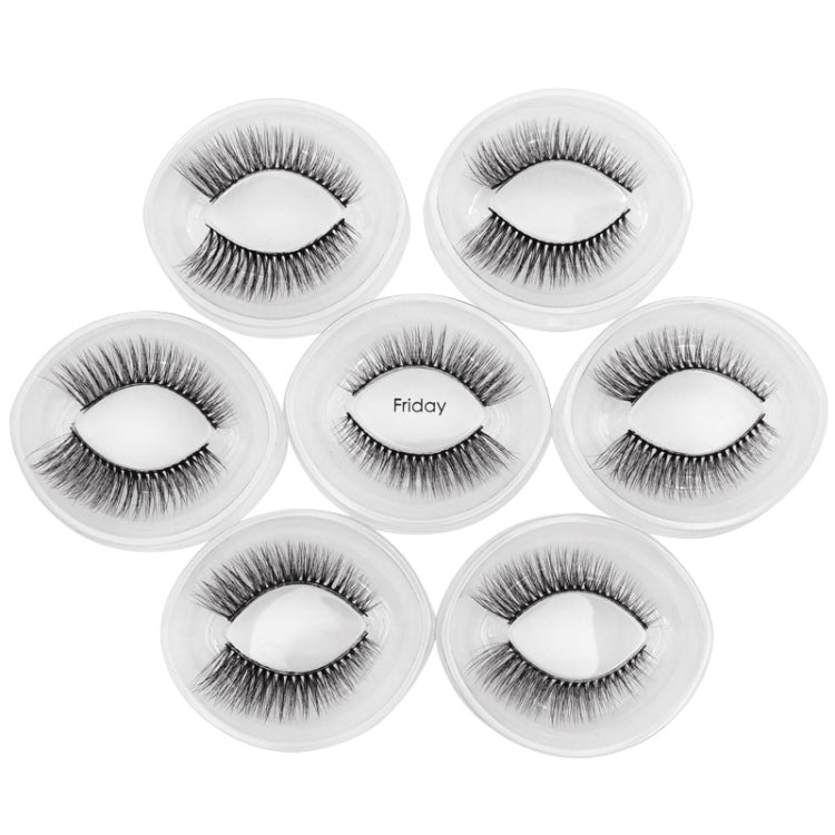 ShidiShangpin 3D Mink False Eyelashes Natural Three-Dimensional 7 Pairs Of Eyelashes Set