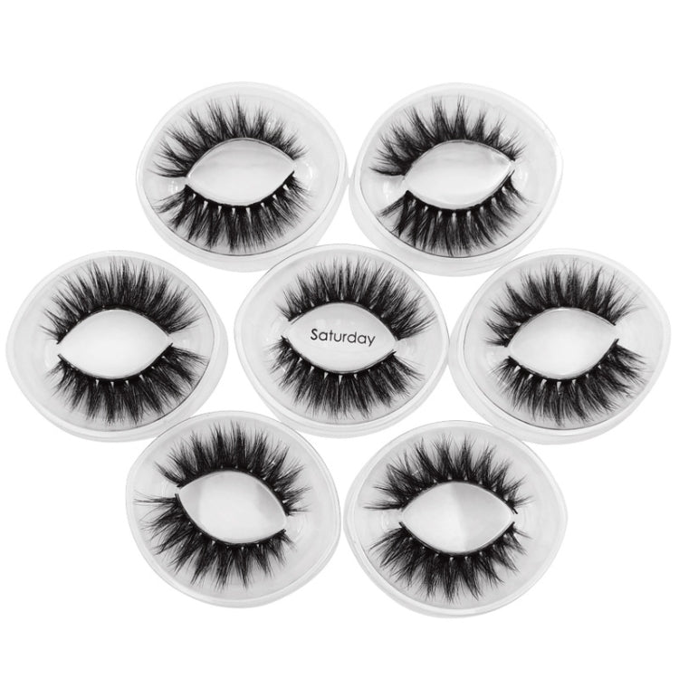 ShidiShangpin 3D Mink False Eyelashes Natural Three-Dimensional 7 Pairs Of Eyelashes Set