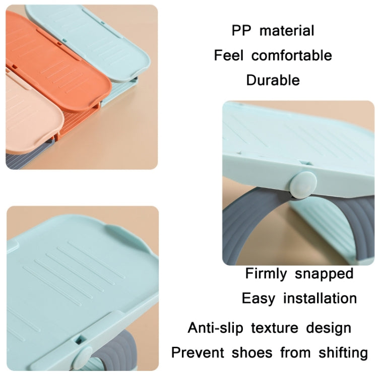 2 PCS 3-Level Adjustable Double-Layer Shoe Storage Rack