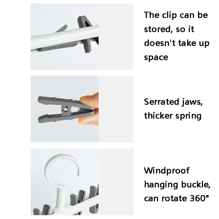 2 PCS LSAI07 360-Degree Rotation Anti-Entanglement Drying Rack