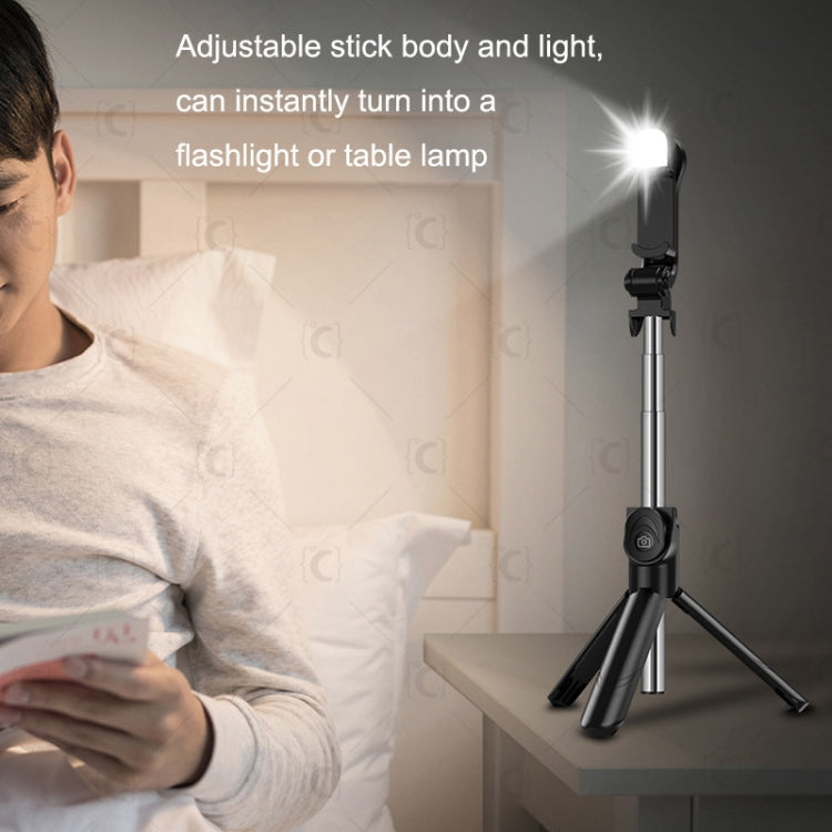 XT13S Live Beauty Bluetooth Tripod Selfie Stick(White)