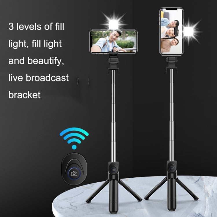 XT13S Live Beauty Bluetooth Tripod Selfie Stick(White)