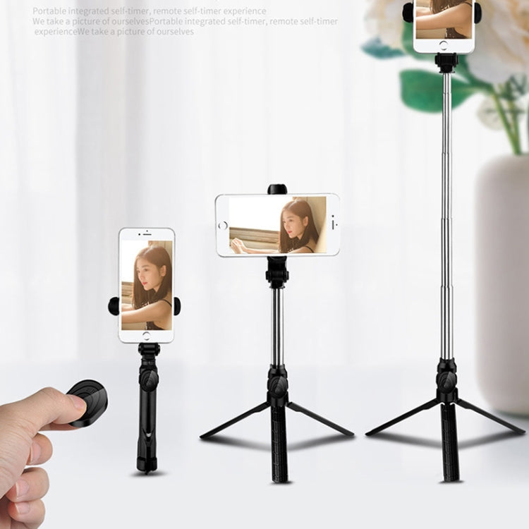XT13S Live Beauty Bluetooth Tripod Selfie Stick(White)