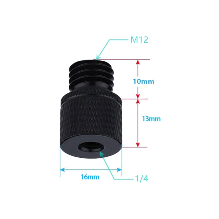4 PCS Screw Adapter A23 1/4 Female to M12 Male  Screw