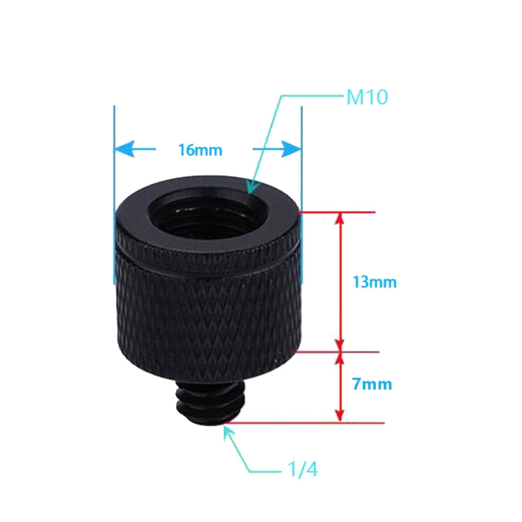 4 PCS Screw Adapter A33 M10 Female to 1/4 Male Screw
