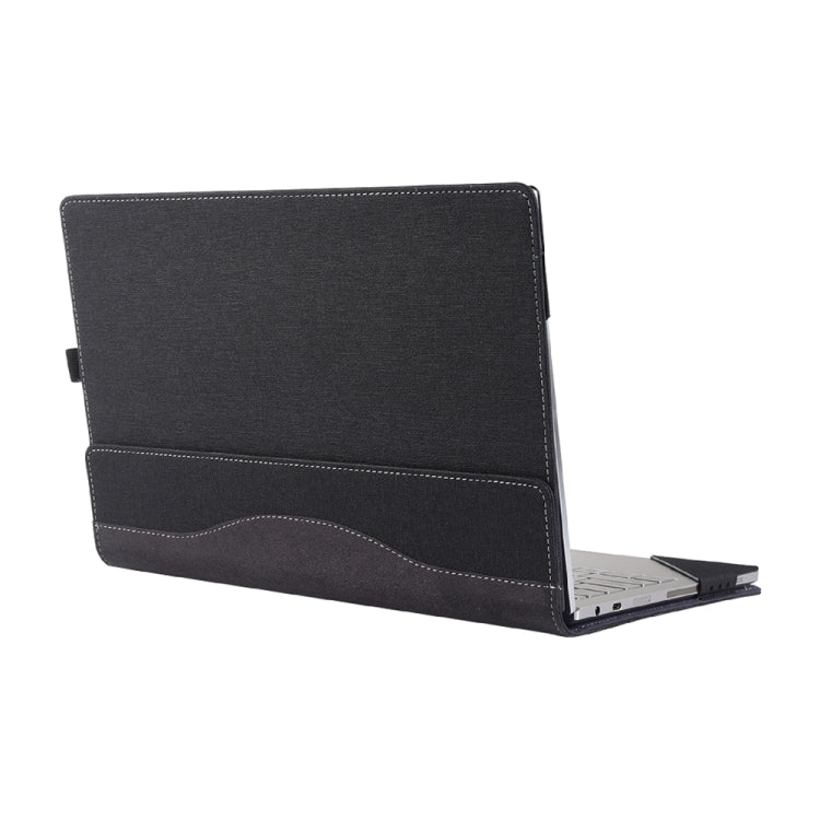 Multifunctional PU Leather Laptop Case With Stand Function, Color: 13.3 inch Black