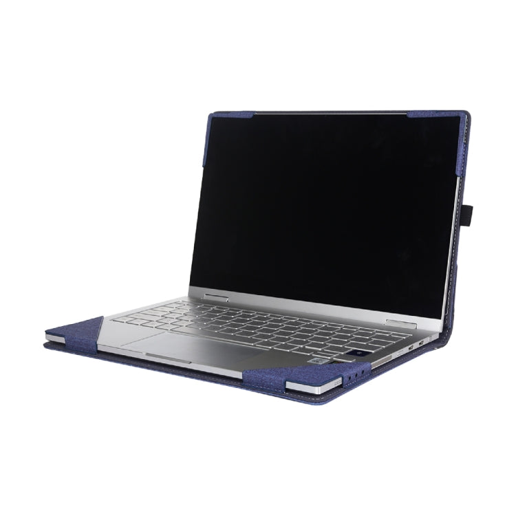 Multifunctional PU Leather Laptop Case With Stand Function, Color: 13.3 inch Blue