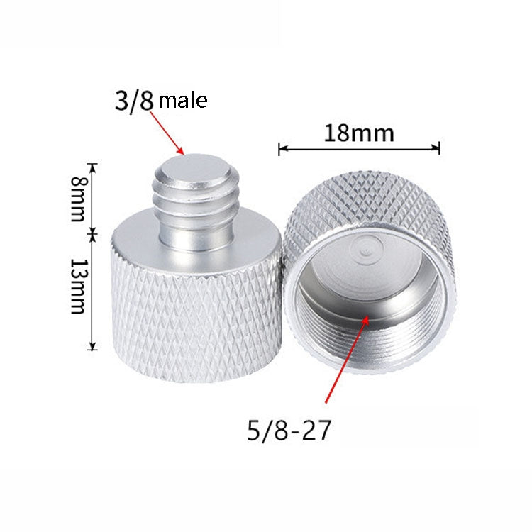 4 PCS 5/8 Female to 3/8 Male Adapter Screw