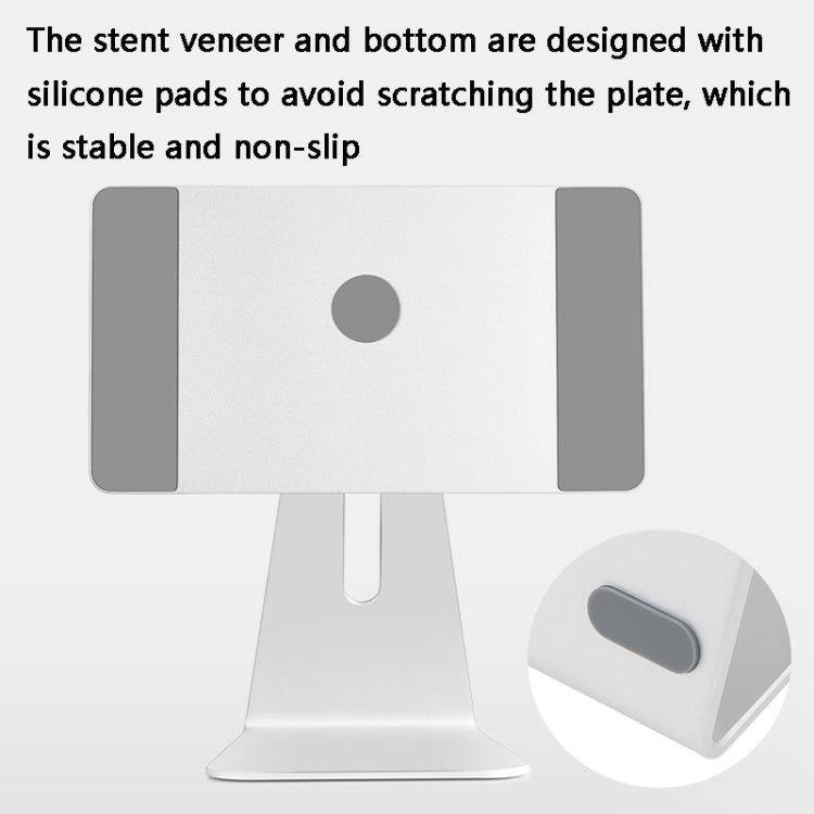 AP-7SL Rotatable Aluminum Alloy Magnetic Tablet Bracket(Silver)