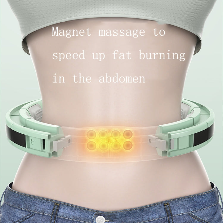 Intelligent Counting Magnetic Therapy Massage Fitness Ring + Sweat Belt, Within 180 Catties(Avocado Green)