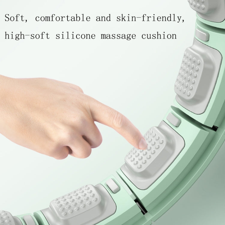 Intelligent Counting Magnetic Therapy Massage Fitness Ring + Sweat Belt, Within 230 Catties(Morandi Purple)