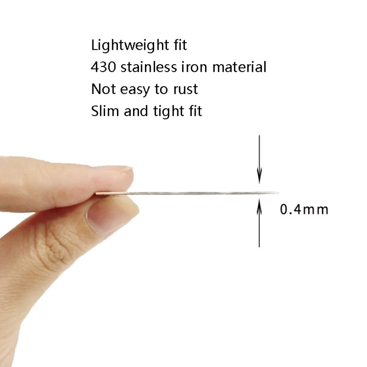 20 PCS Ring Car Magnetic Suction Wireless Charger Lead Magnetic Ring Back Sticker, Color: Black