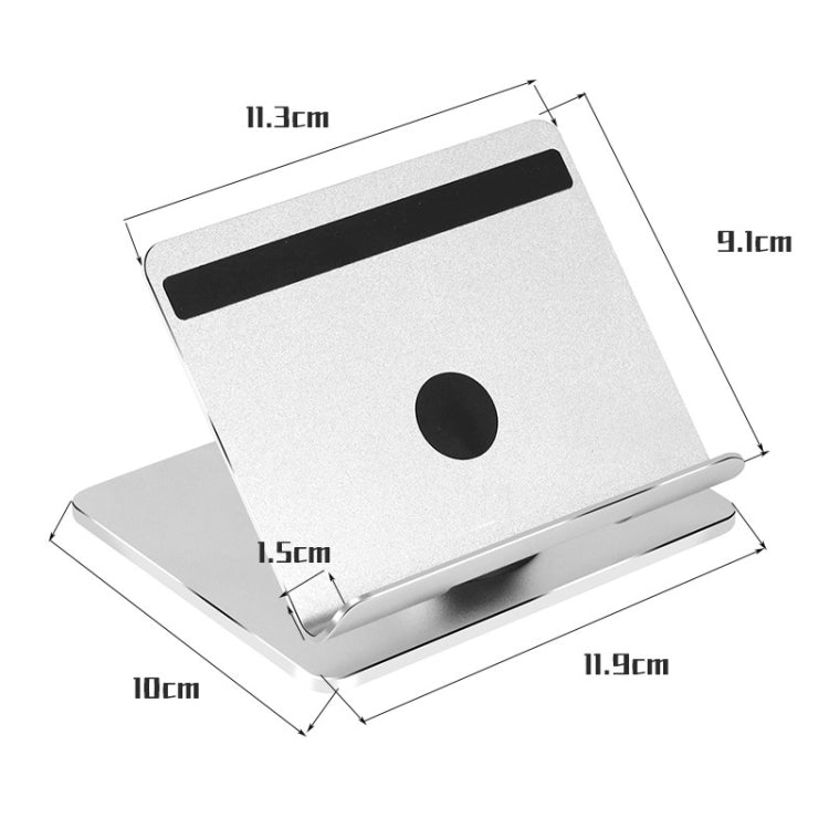 Aluminum Alloy Folding Tablet Bracket(Bright Silver)