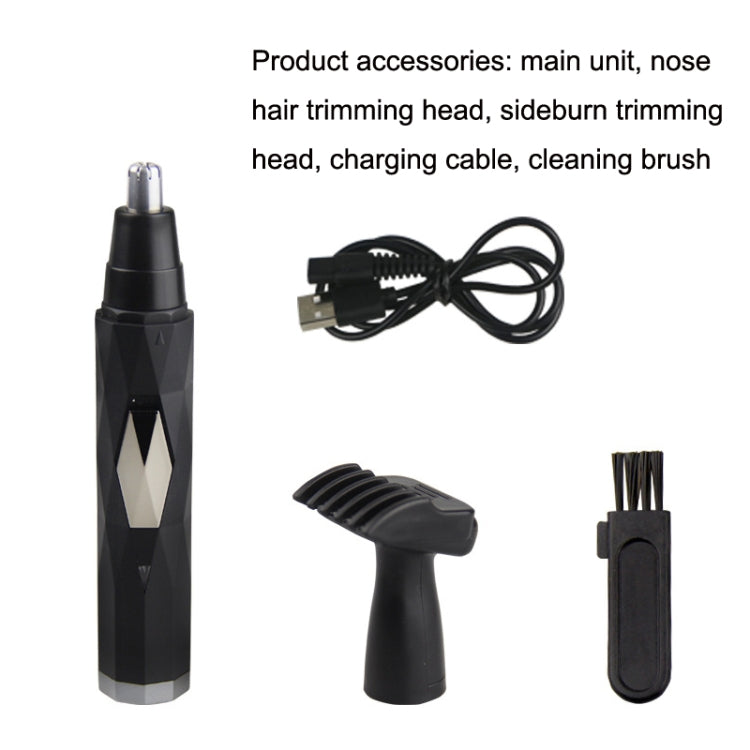 BD-9300 Multifunctional Electric Nose Hair Device Set(Black)