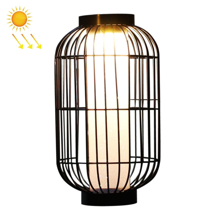 Outdoor Wrought Iron Lantern Solar Decorative Light(Warm Light)