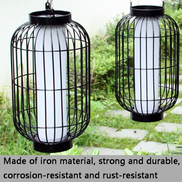 Outdoor Wrought Iron Lantern Solar Decorative Light(Warm Light)