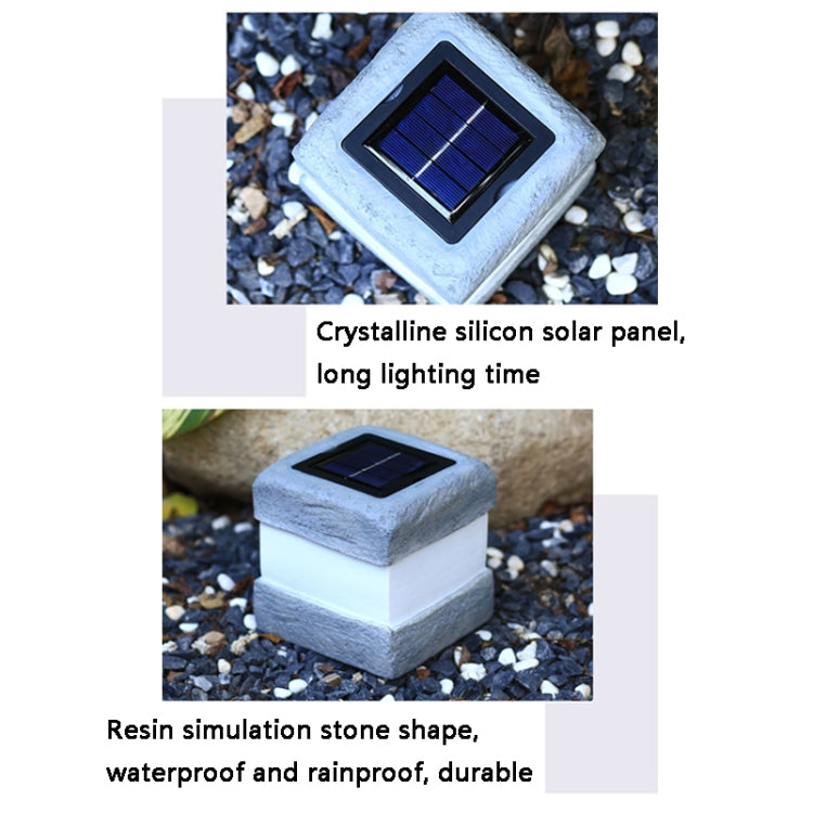 Outdoor Solar Simulation Stone Landscape Lights(Warm Light)