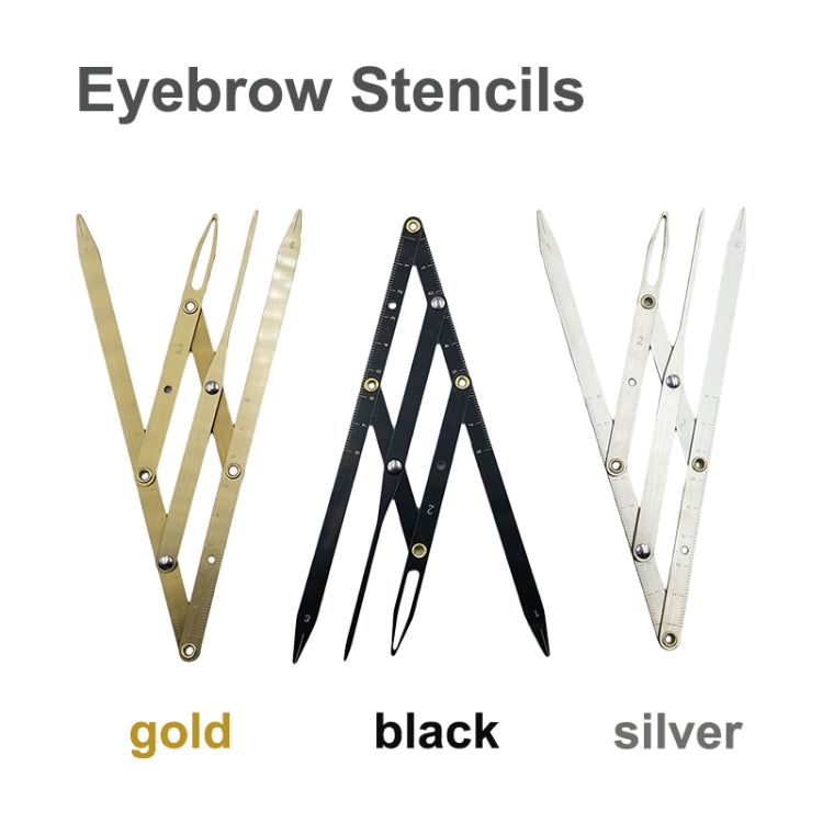Eyebrow Ruler Three-point Positioning Balance Eyebrow Card