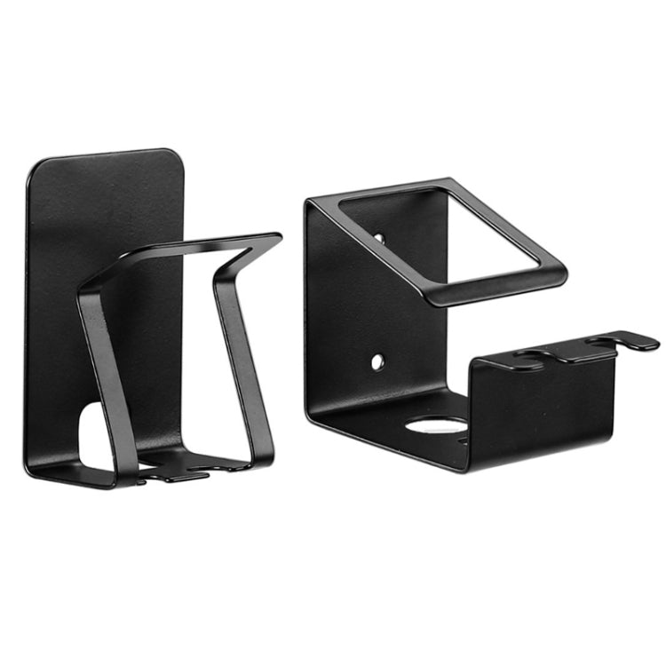 2 PCS 304 Stainless Steel Toothbrush Rack,Color: 1069 Black