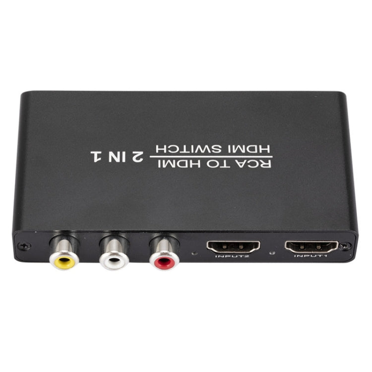 QH021 AV + HDMI To I HDMI 2 To 1 Out Switcher