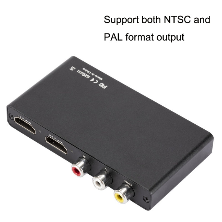 QH021 AV + HDMI To I HDMI 2 To 1 Out Switcher