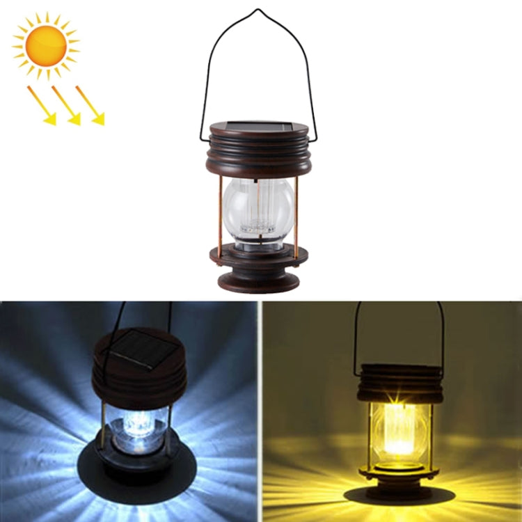 HSR002 Outdoor Retro Solar Lantern Camping Light, Spec: Portable-White Light