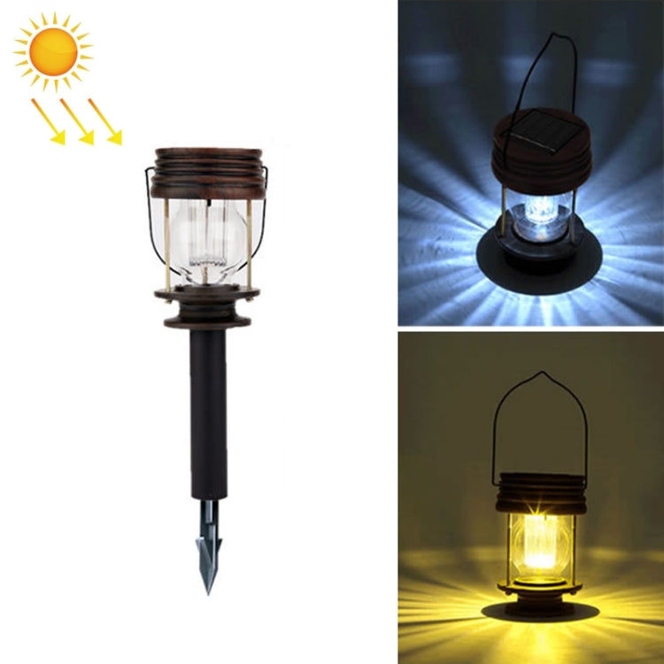 HSR002 Outdoor Retro Solar Lantern Camping Light, Spec: Insert Type-White Light