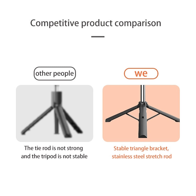 CYKE Folding Telescopic Mobile Phone Broadcast Stand Tripod, Specification: A31-0.8m (Without Light)