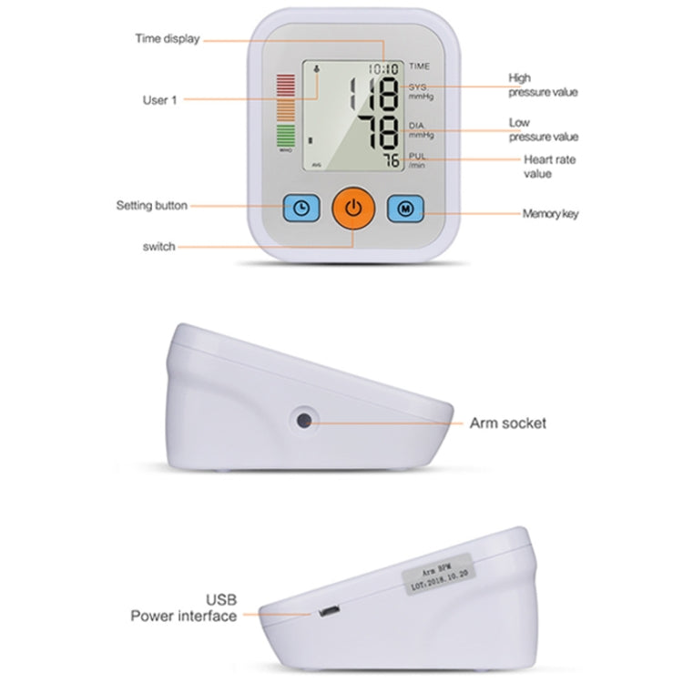 B06 Household Arm Type Electronic Blood Pressure Meter