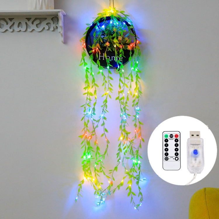 100 LEDs Simulation Planting Copper Wire Decorative Light, Spec:  USB + RC