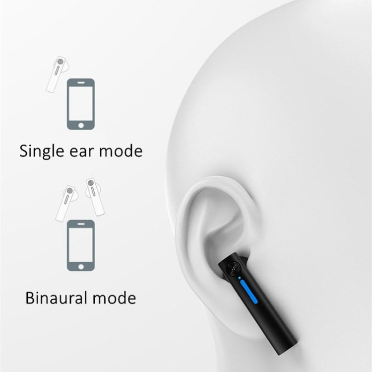 T15 TWS Bluetooth Wireless In-Ear Sports Earphone with Makeup Mirror