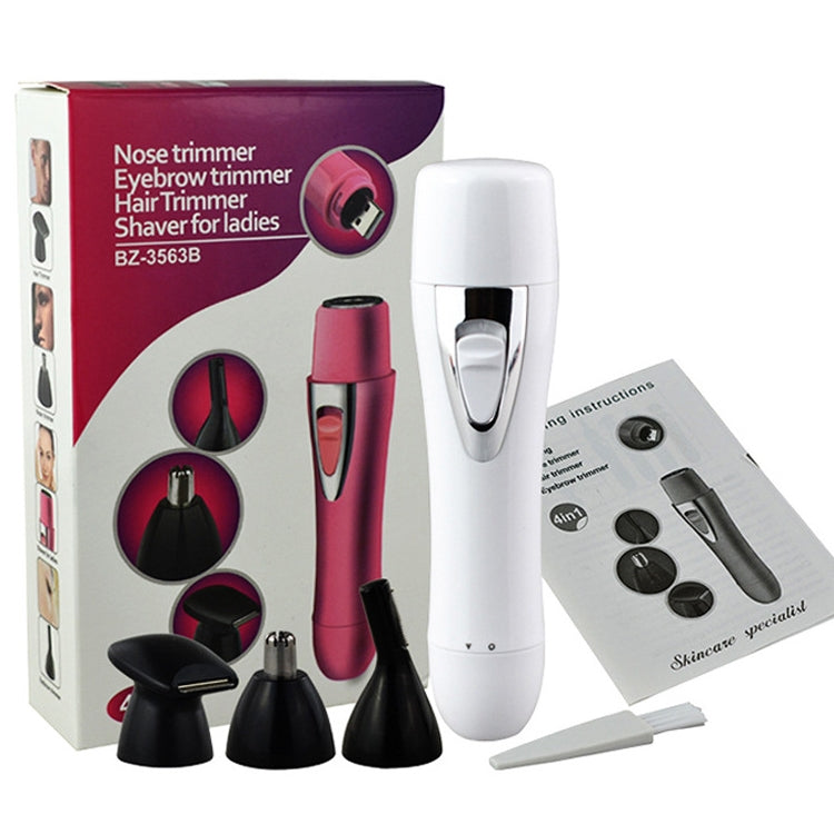 BZ-3563B 4 In 1 USB Shaver Nose Hair Trimmer