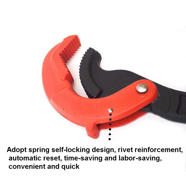 Quick Self-Locking Bathroom Wrench, Random Color Delivery, Specification:  14 Inch (30-60mm)