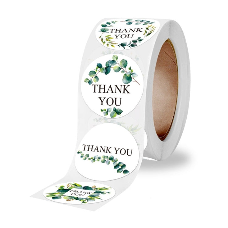 10 PCS Thank You Floral Seal Sticker Envelope Sticker Decoration, Size: 2.5cm / 1 inch