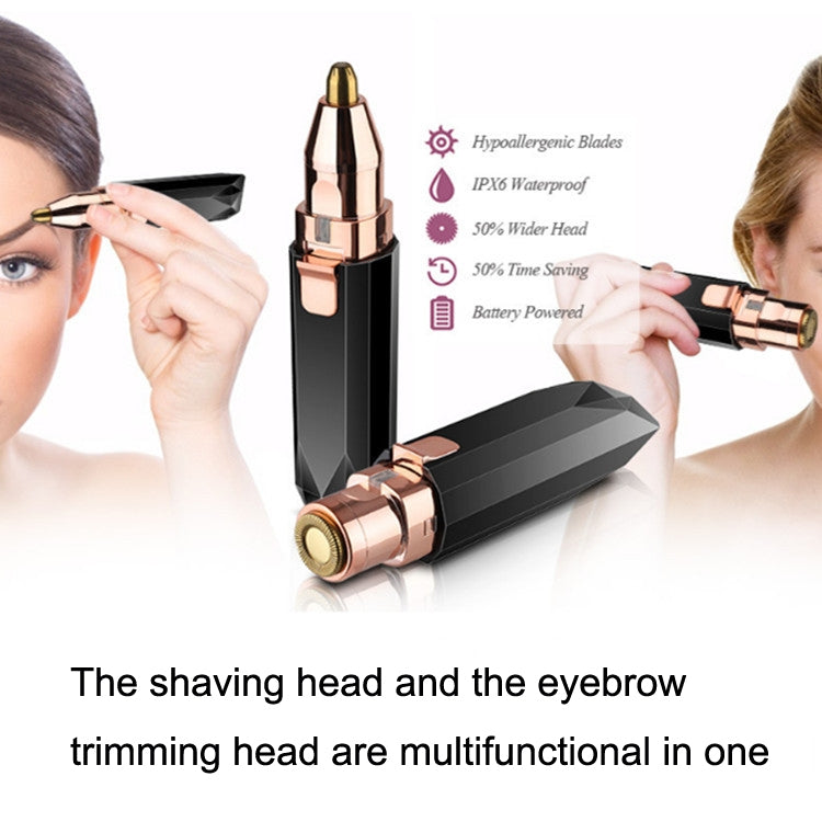 KJ-997 USB Ladies Shaver Face Mini Hair Removal Device(Black)