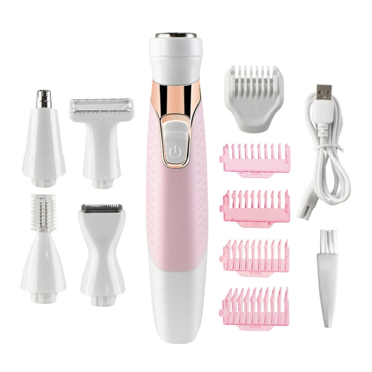 XD-850A USB Nose Hair Trimmer Shaver(Pink White)