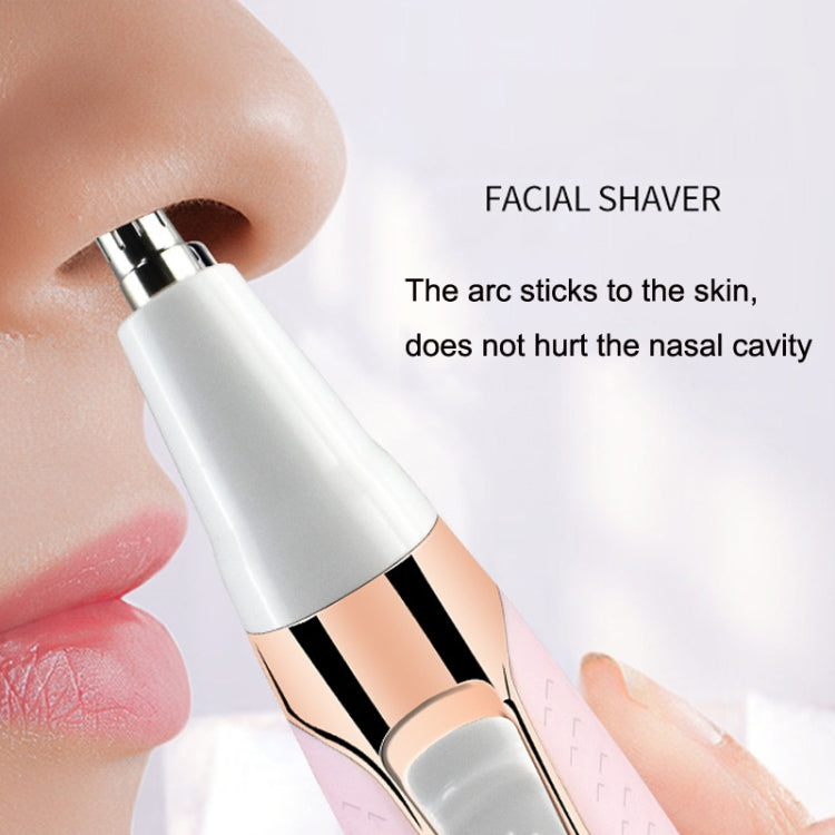 XD-850A USB Nose Hair Trimmer Shaver(Pink White)