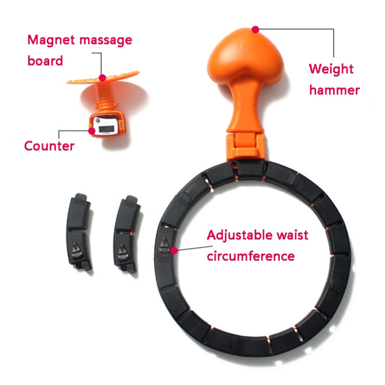 Smart Counting Adjustable Fitness Circles with Heart-shaped Weighting Block