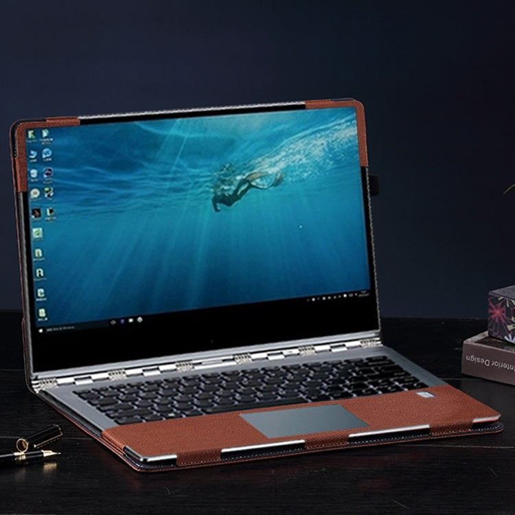 13.9 inch PU Leather Laptop Protective Cover For Lenovo Yoga 5 Pro /  Yoga 910