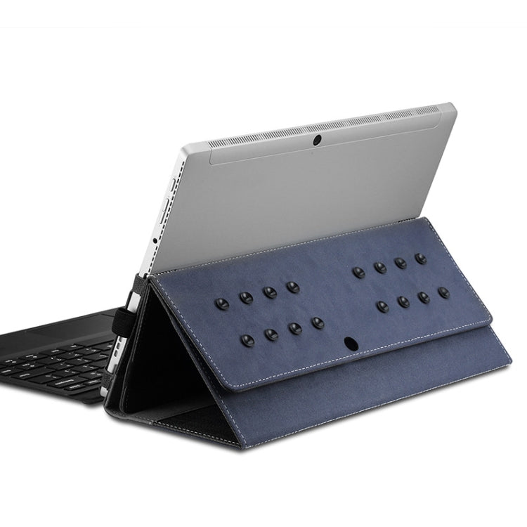Laptop PU Leather Protective Sleeve For Lenovo Miix 5(Deep Blue)
