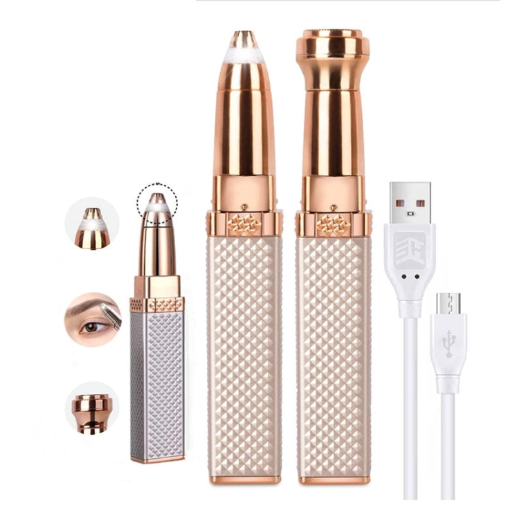 2 In 1 Eyebrow Trimmer Electric Shaver, Shape: Battery Style