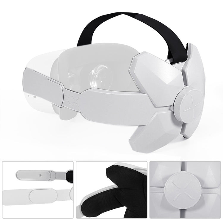 2 PCS GS137 Adjustable Headband  For Oculus Quest 2(White)