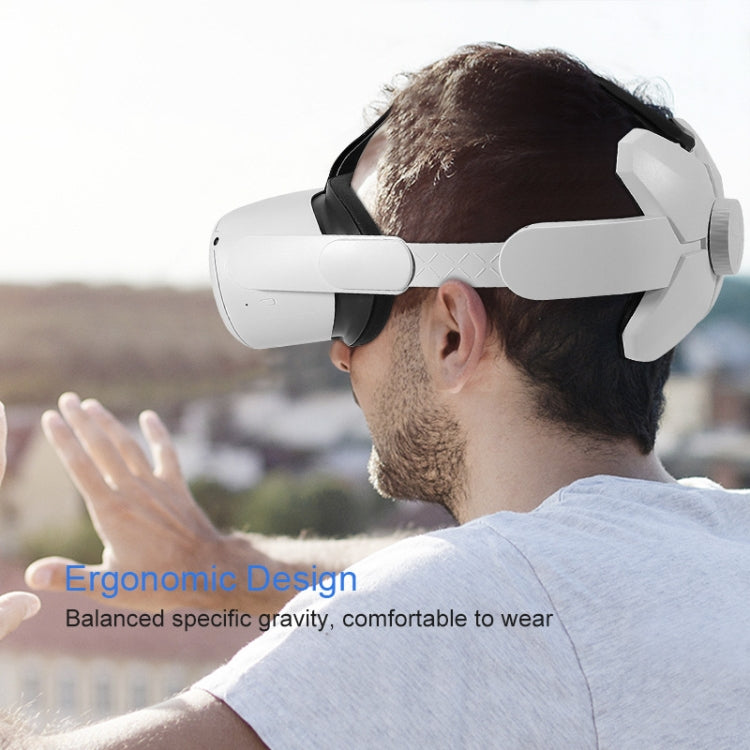 2 PCS GS137 Adjustable Headband  For Oculus Quest 2(White)