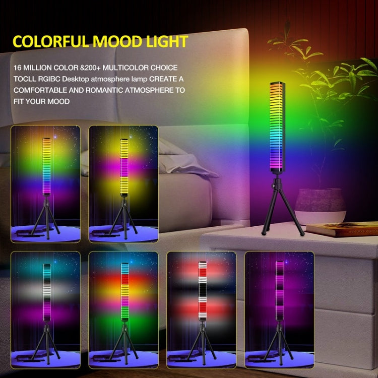 3D Pickup Atmosphere Light Desktop Music Rhythm Lamp, USB Plug