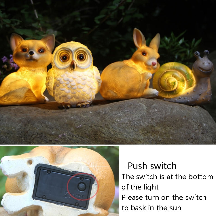 HSR001 Outdoor Solar Animal Resin Lawn Light