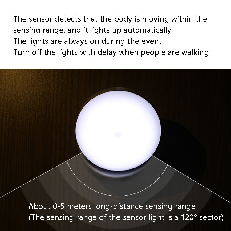 DMK-6PL Kitchen Cabinet Body Infrared Sensing Lamp, Style: Rotate Charging